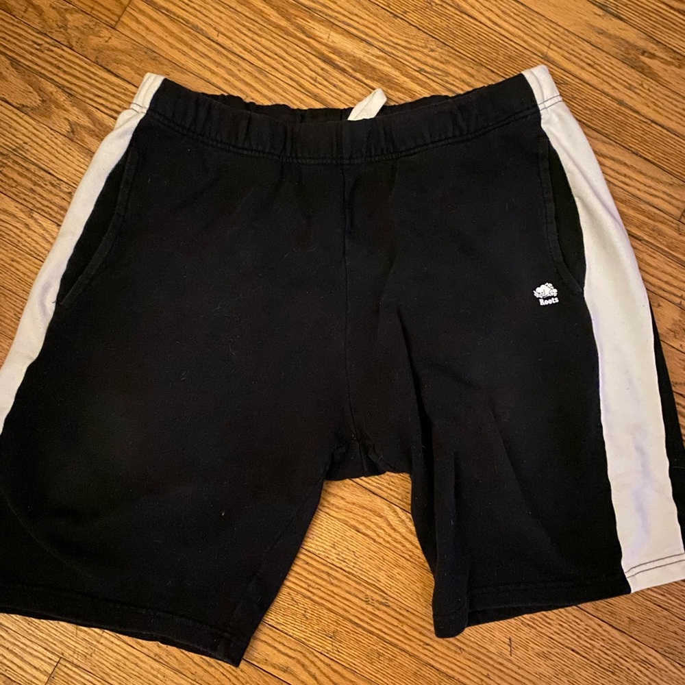 Boss Men's Black and Gray Shorts